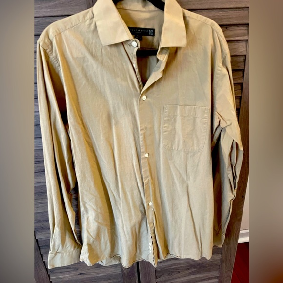 Shirts Mens Wearhouse Creamcolored Dress Shirt Slim Fit Tall Poshmark